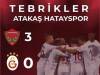 ATAKAŞ HATAY SPOR’U TEBRİK EDERİZ 