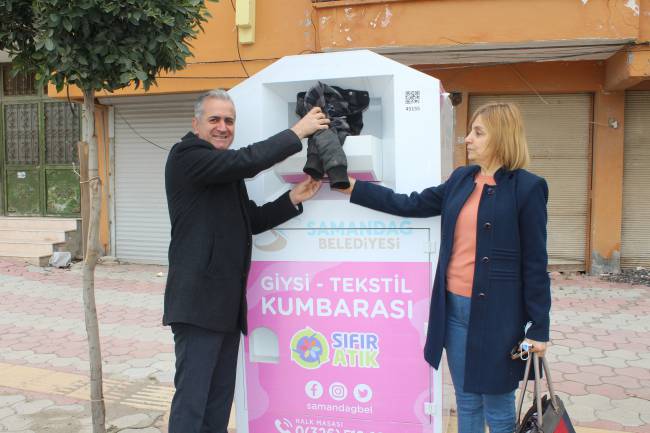 SAMANDAĞ BELEDİYESİ, TEKSTİL ATIKLARINI GERİ DÖNÜŞÜME KAZANDIRIYOR