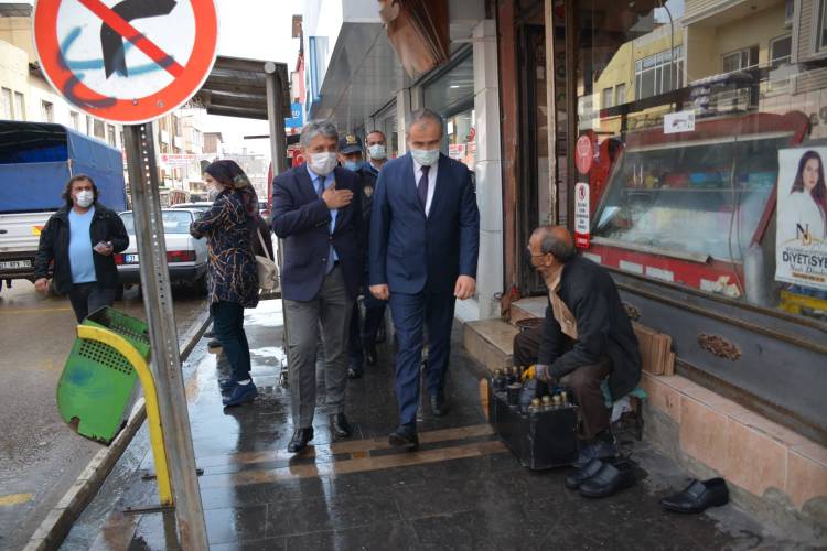 KAYMAKAM ARSLAN VE BAŞKAN YAVUZ DENETİM ÇALIŞMALARI YAPTI