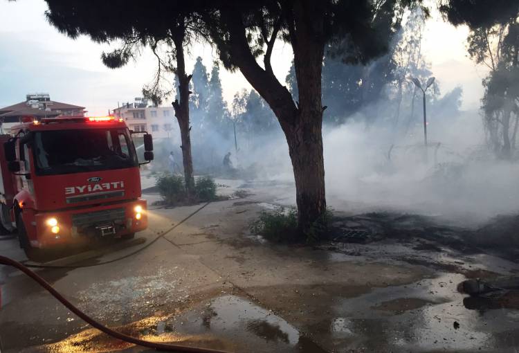 HBB İTFAİYESİNDEN ANINDA MÜDAHALE